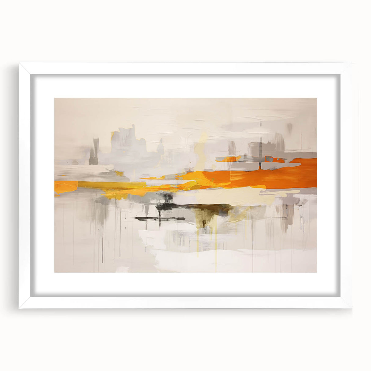 Abstract wall art print on canvas showcasing vibrant colors and dynamic shapes, perfect for modern home decor or artistic expression.