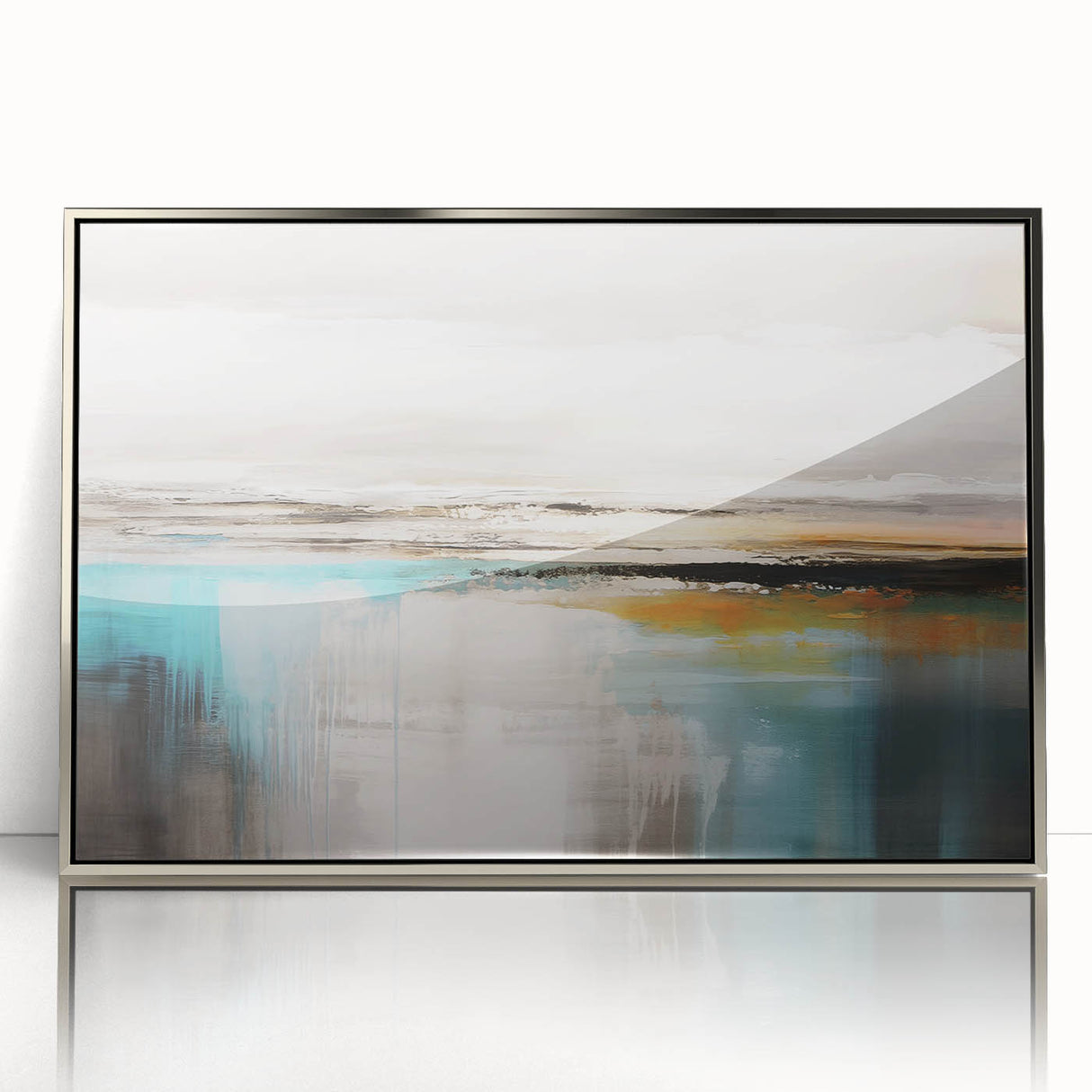 Colorful abstract canvas artwork showcasing vibrant splashes of paint in dynamic shapes, ideal for modern home decor and artistic expression.