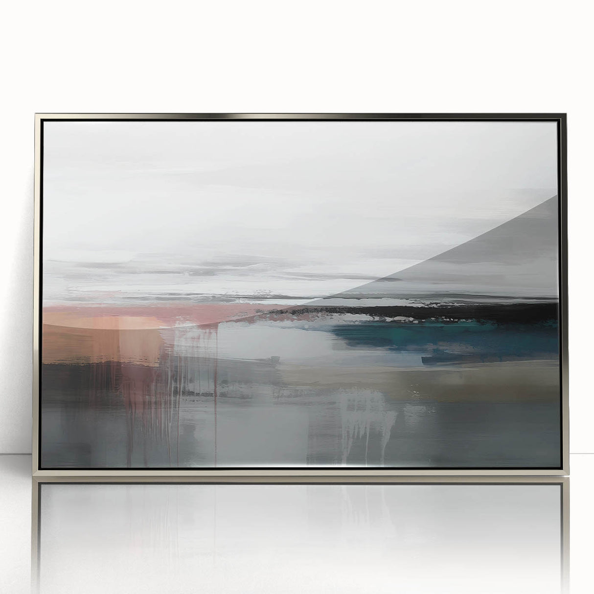 Abstract wall art canvas print showcasing vibrant colors and fluid shapes, ideal for modern home decor; perfect for framing or display.