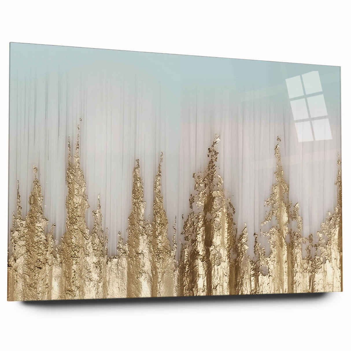Colorful abstract canvas artwork showcasing bold geometric shapes and vibrant hues, perfect for modern home decor. Features a textured finish, rolled and ready for framing.
