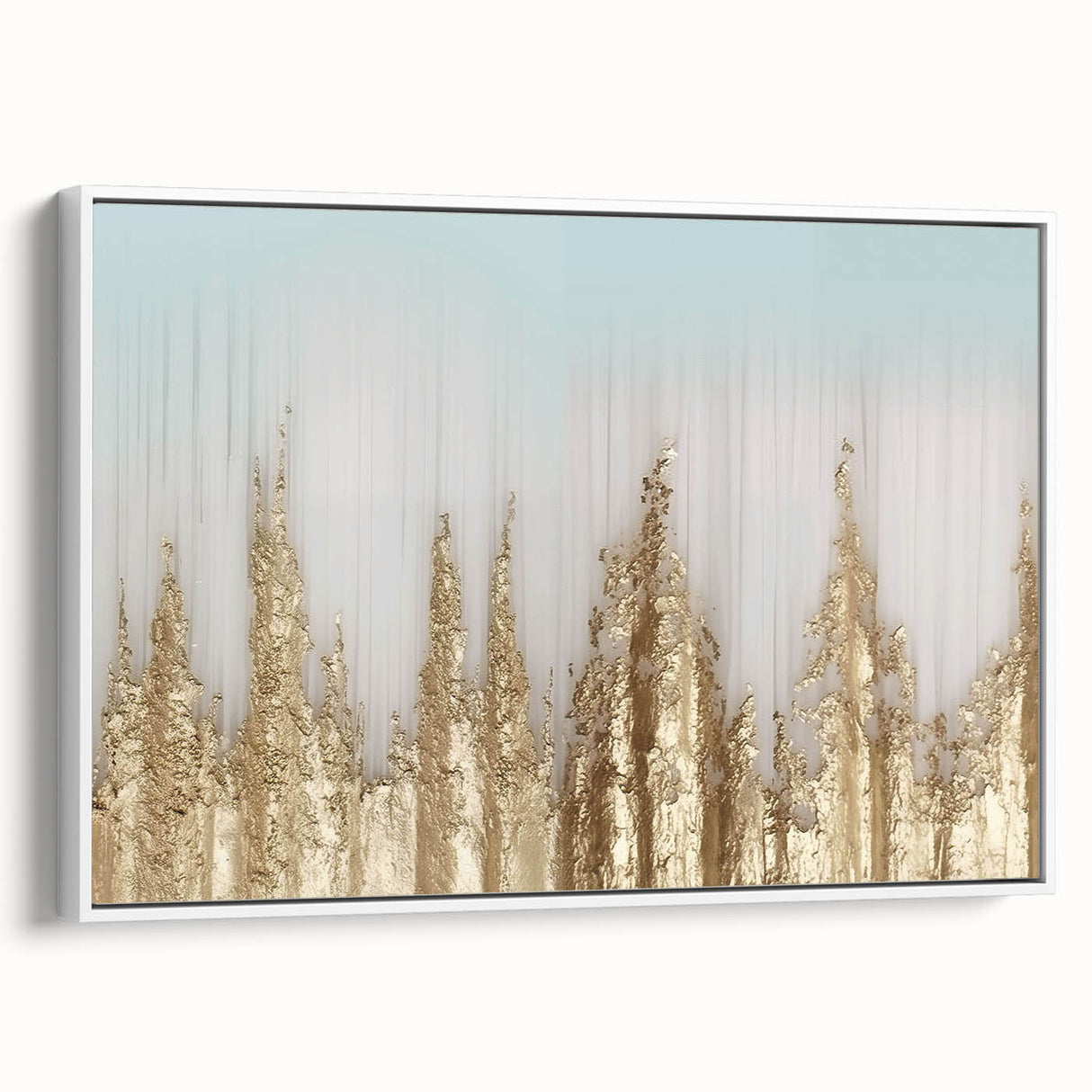 Colorful abstract wall art on canvas showcasing vibrant geometric patterns and textures, ideal for modern home decor, displayed in a stylish living room setting.