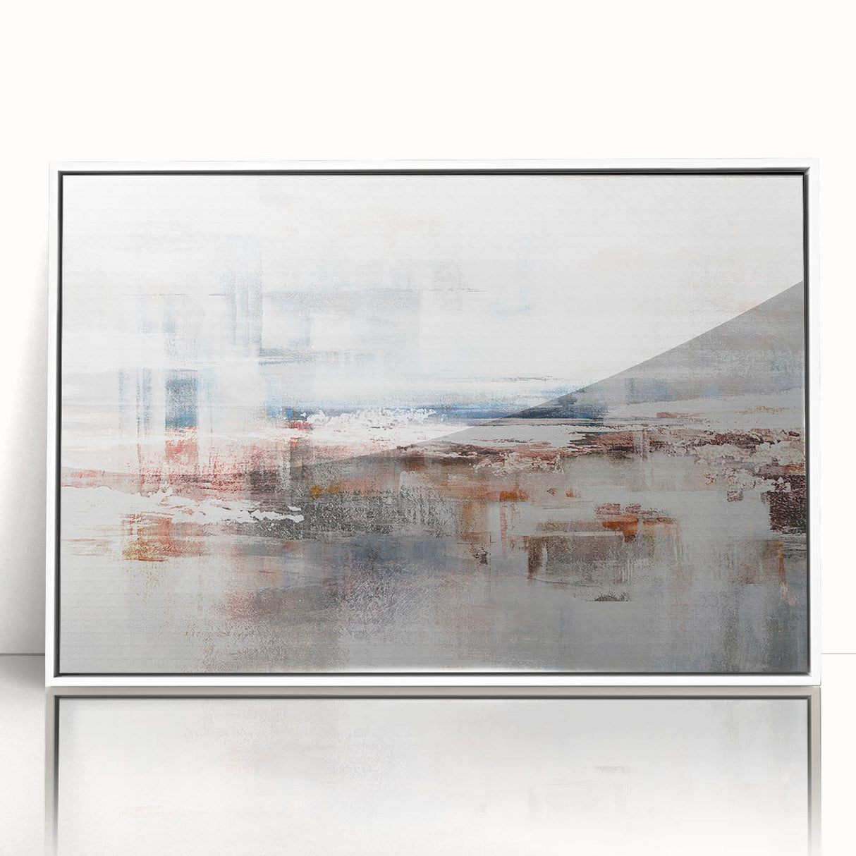 Abstract wall art canvas print showcasing vibrant colors and dynamic shapes, perfect for modern decor and enhancing interior aesthetics.