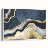 Abstract wall art canvas print showcasing vibrant colors and dynamic shapes, perfect for modern home decor or artistic spaces.