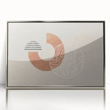 Colorful abstract canvas art print showcasing vibrant swirls of blue, orange, and yellow, perfect for modern home decor or office spaces.