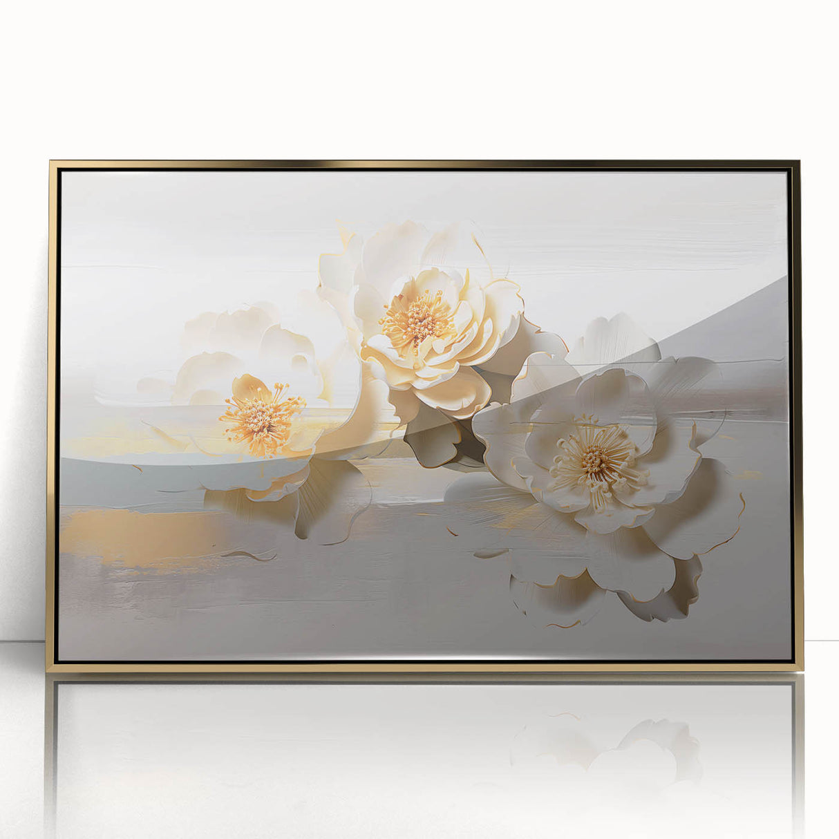 Colorful abstract canvas art piece showcasing vivid blues, reds, and yellows with dynamic brush strokes, ideal for modern home decor.