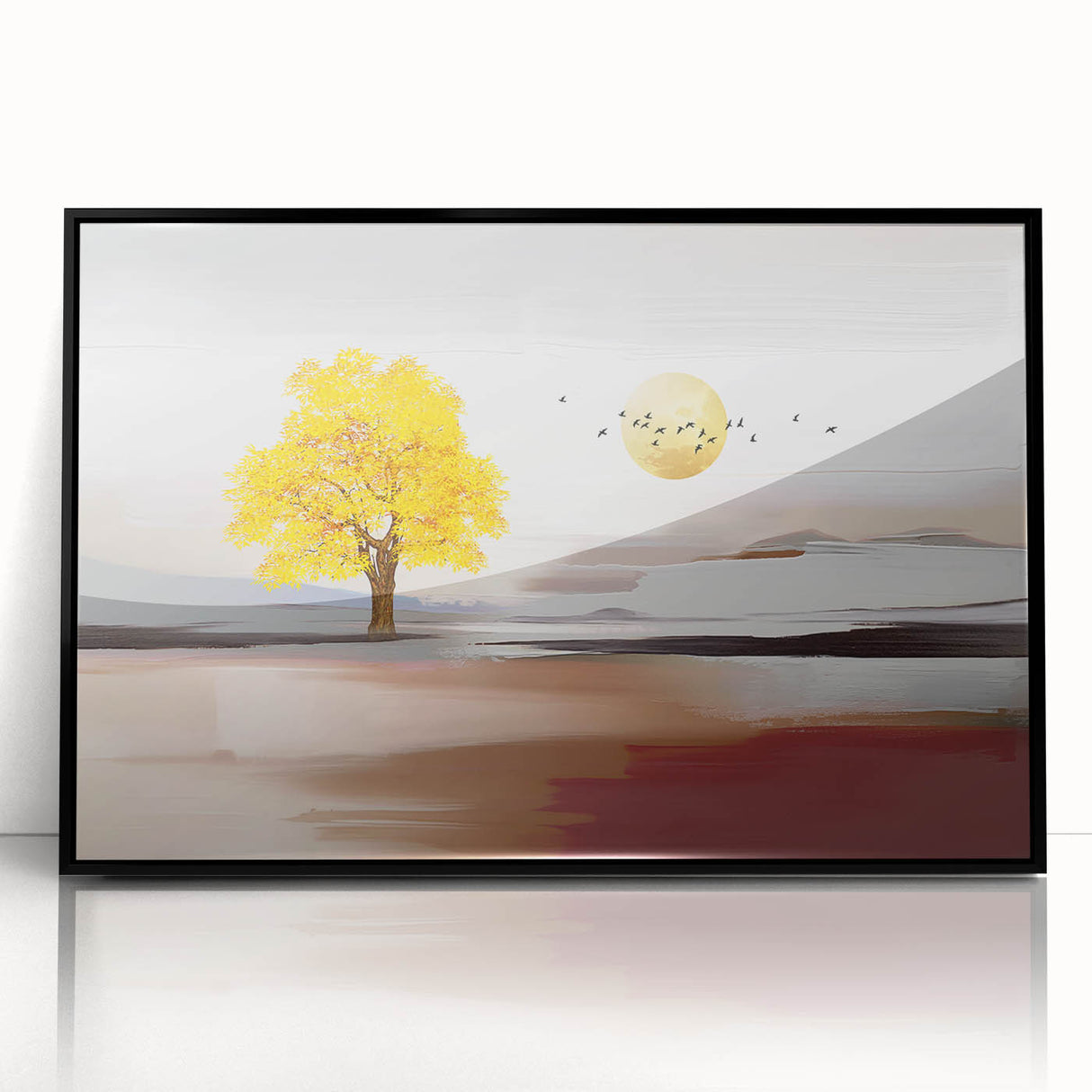 Colorful abstract canvas artwork showcasing vibrant swirls of blue, red, and yellow, perfect for modern home decor and artistic expression.