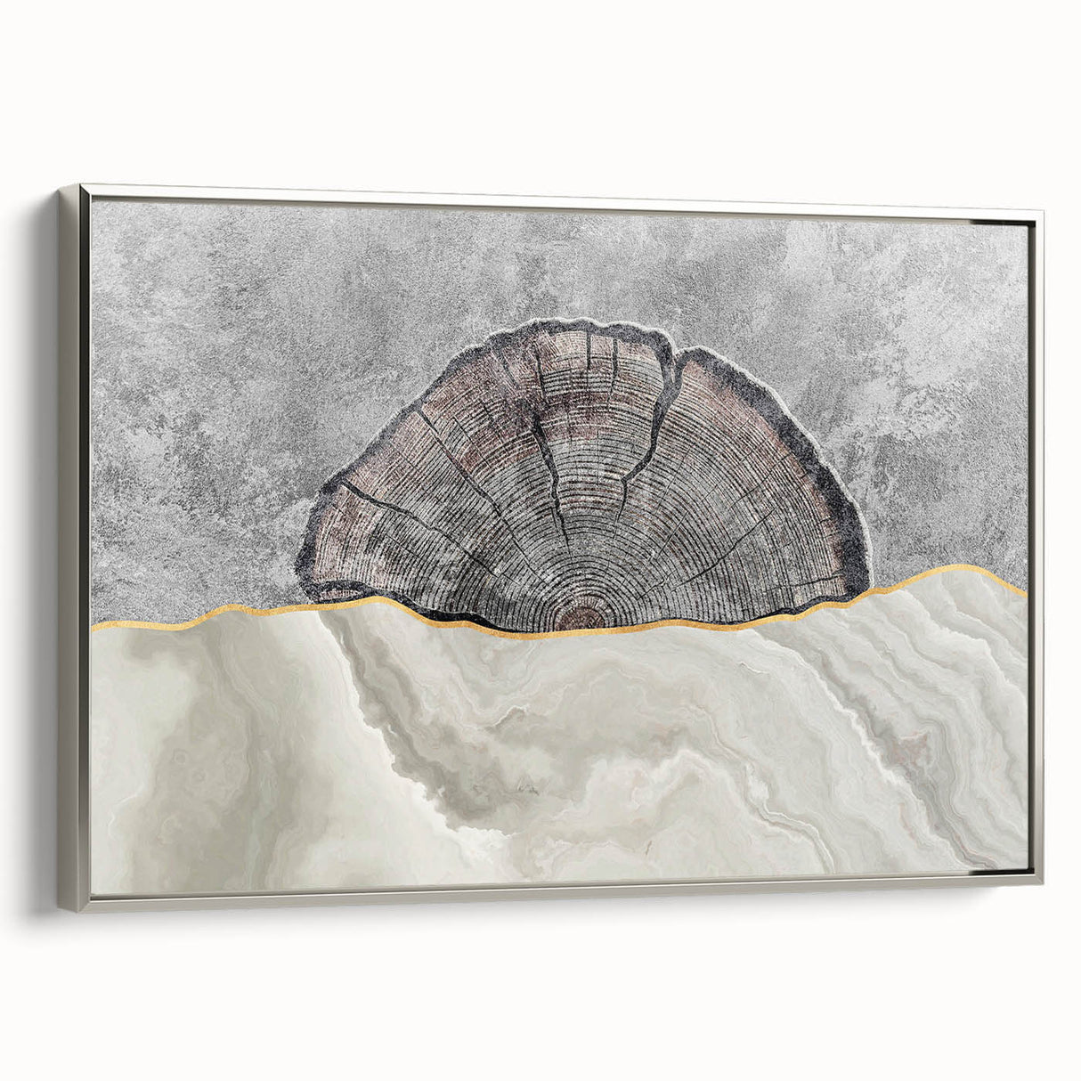 Colorful abstract canvas painting showcasing vibrant swirls of blue, orange, and yellow, perfect for modern home decor or art enthusiasts.