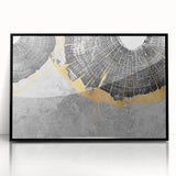 Abstract canvas artwork showcasing vibrant colors and dynamic shapes, perfect for modern home decor. Textured surface adds depth and interest.