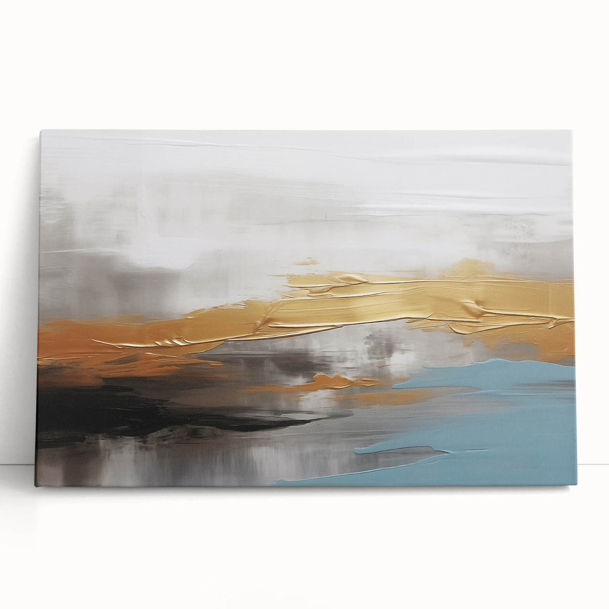 Colorful abstract wall art canvas featuring vibrant geometric shapes and patterns, ideal for modern home decor. Rolled and securely packaged in a cardboard tube for easy shipping and display.