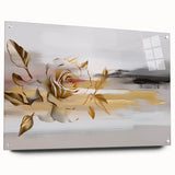 Colorful abstract canvas art print showcasing vibrant swirling patterns in blue, orange, and yellow tones, ideal for modern home decor.