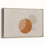 Abstract wall art print showcasing vibrant colors and swirling patterns, ideal for modern decor, displayed on a textured canvas.