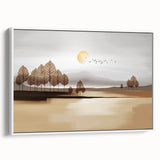 Colorful abstract canvas art print showcasing vibrant swirls of blue, yellow, and red, perfect for modern home decor or gallery display.