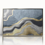 Abstract canvas artwork showcasing vibrant colors and dynamic shapes, perfect for modern home decor. Ideal for framing or display.
