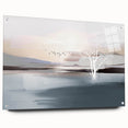 Vibrant abstract canvas art print showcasing swirling colors of blue, orange, and yellow, perfect for adding a modern touch to any space.