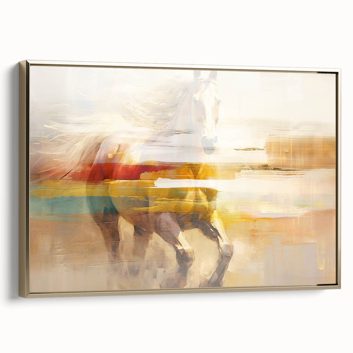 Vibrant abstract wall art canvas showcasing bold colors and dynamic shapes, perfect for modern home decor and artistic expression.