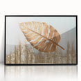 Colorful abstract wall art canvas print showcasing vibrant shapes and patterns in shades of blue, orange, and yellow, ideal for modern decor.