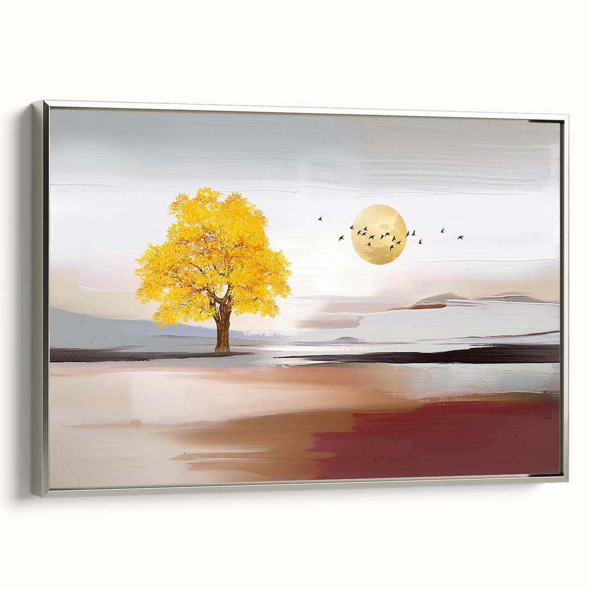 Abstract canvas art print showcasing vibrant colors and dynamic shapes, perfect for modern home decor or gallery display.