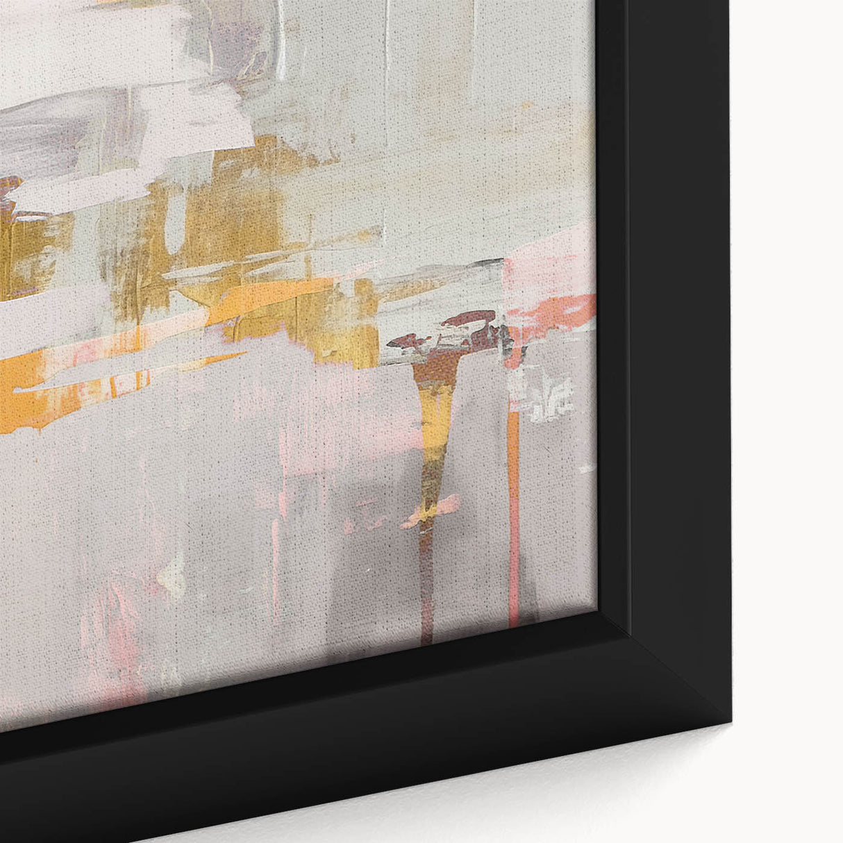 Abstract art canvas print showcasing vibrant colors and dynamic brush strokes, perfect for modern home decor or office styling.
