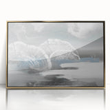 Abstract canvas art print showcasing vibrant colors and dynamic shapes, ideal for modern home decor. Rolled and securely packaged for safe delivery.