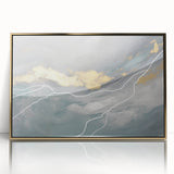 Vibrant abstract wall art print showcasing bold colors and dynamic shapes, perfect for modern decor, emphasizing creativity and style.