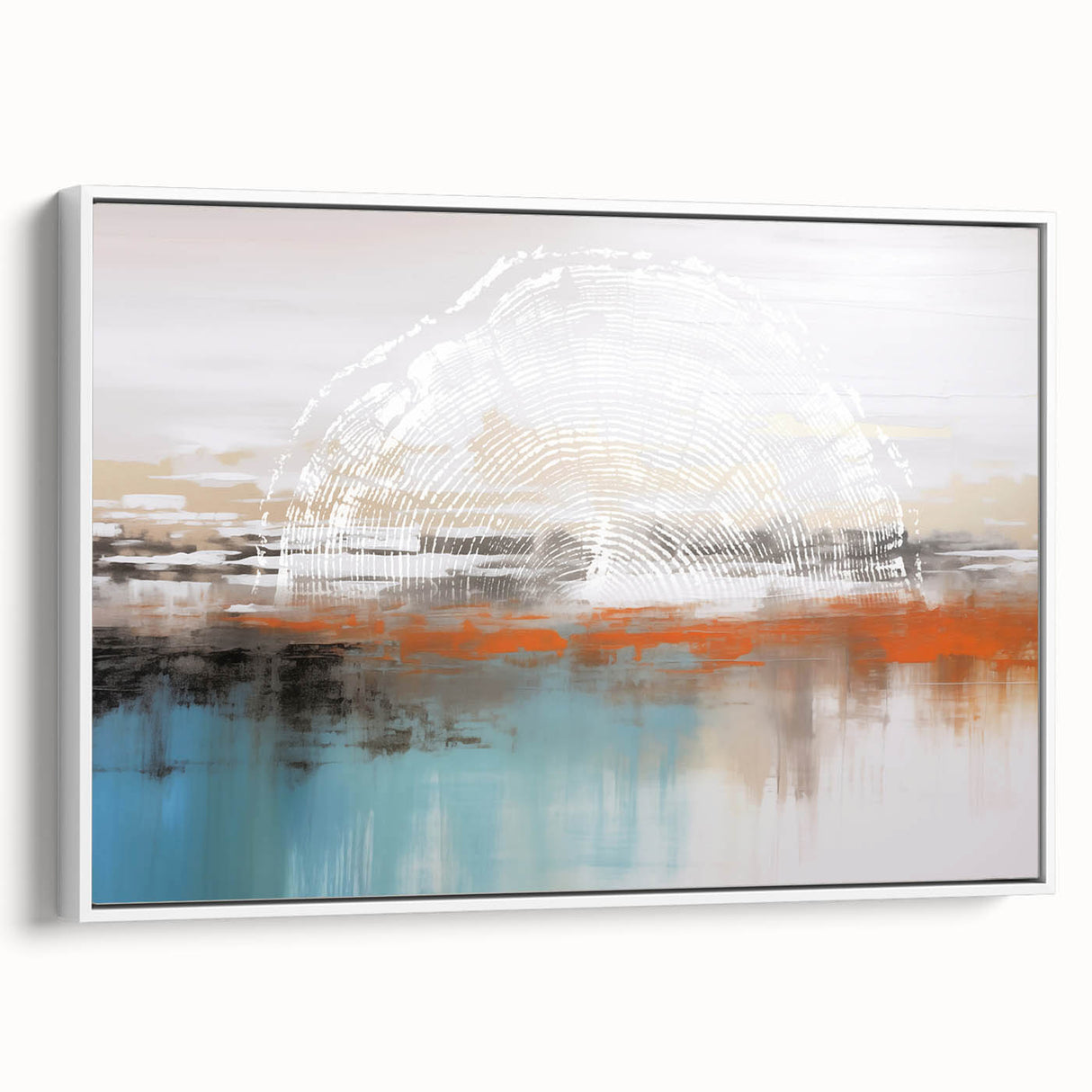Abstract canvas artwork showcasing vibrant colors and dynamic shapes, featuring bold brush strokes and a contemporary design, ideal for modern home decor.
