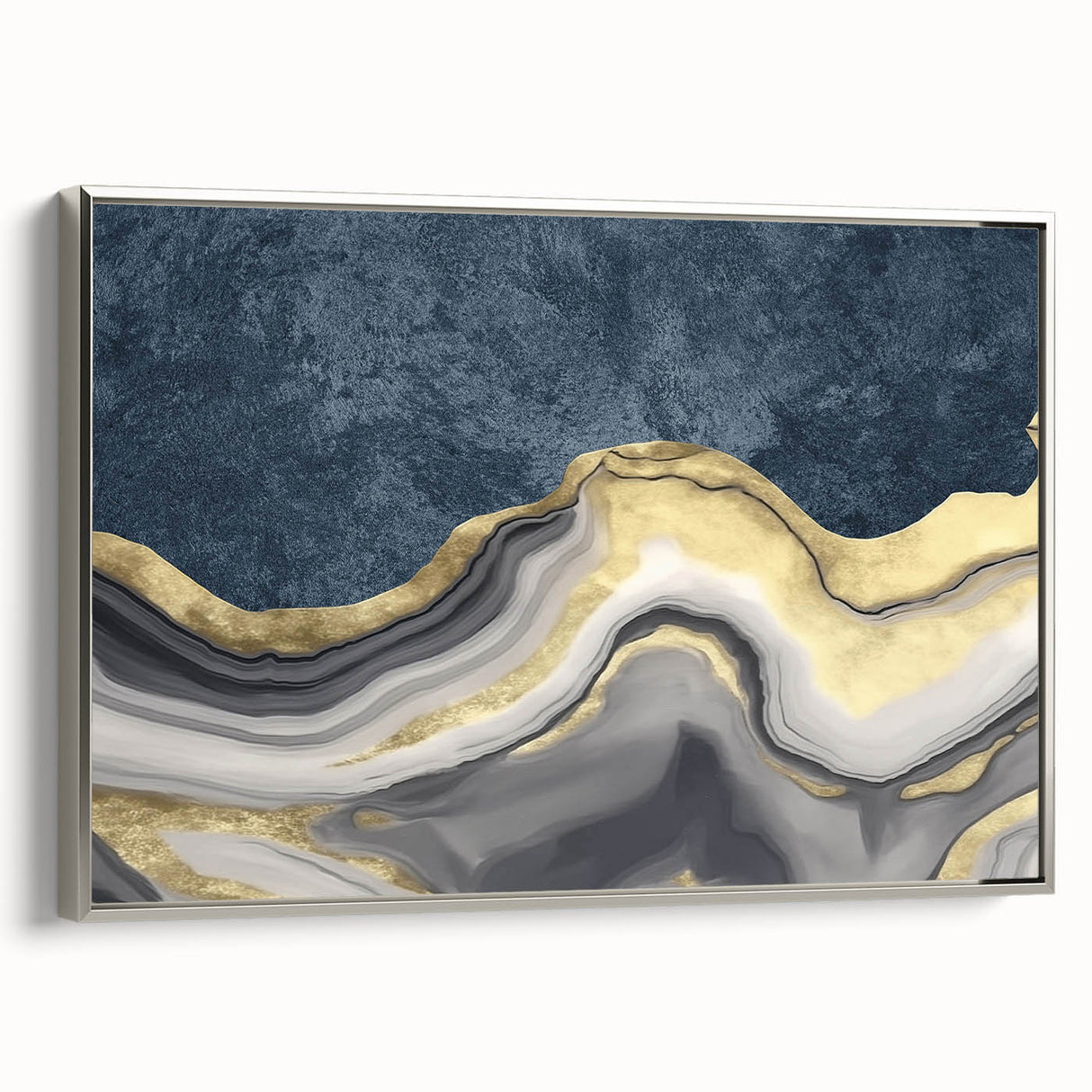 Abstract wall art canvas print showcasing vibrant colors and fluid shapes, perfect for modern decor and adding artistic flair to interiors.