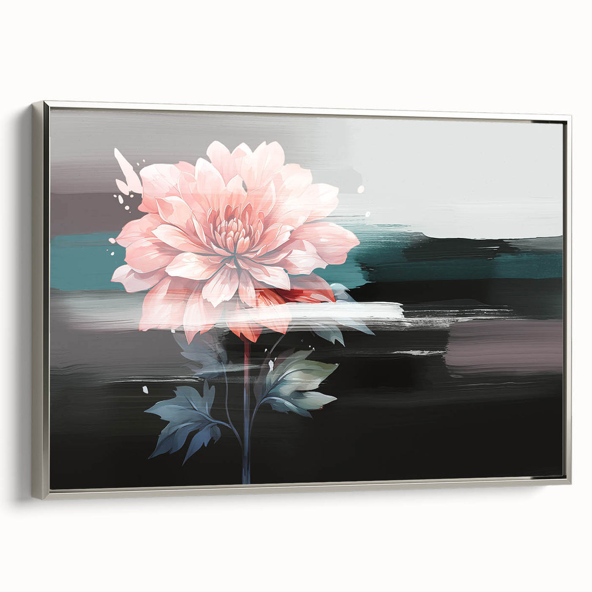 Abstract canvas art print showcasing vibrant colors and geometric shapes, perfect for modern home decor, enhancing any living space's aesthetic.