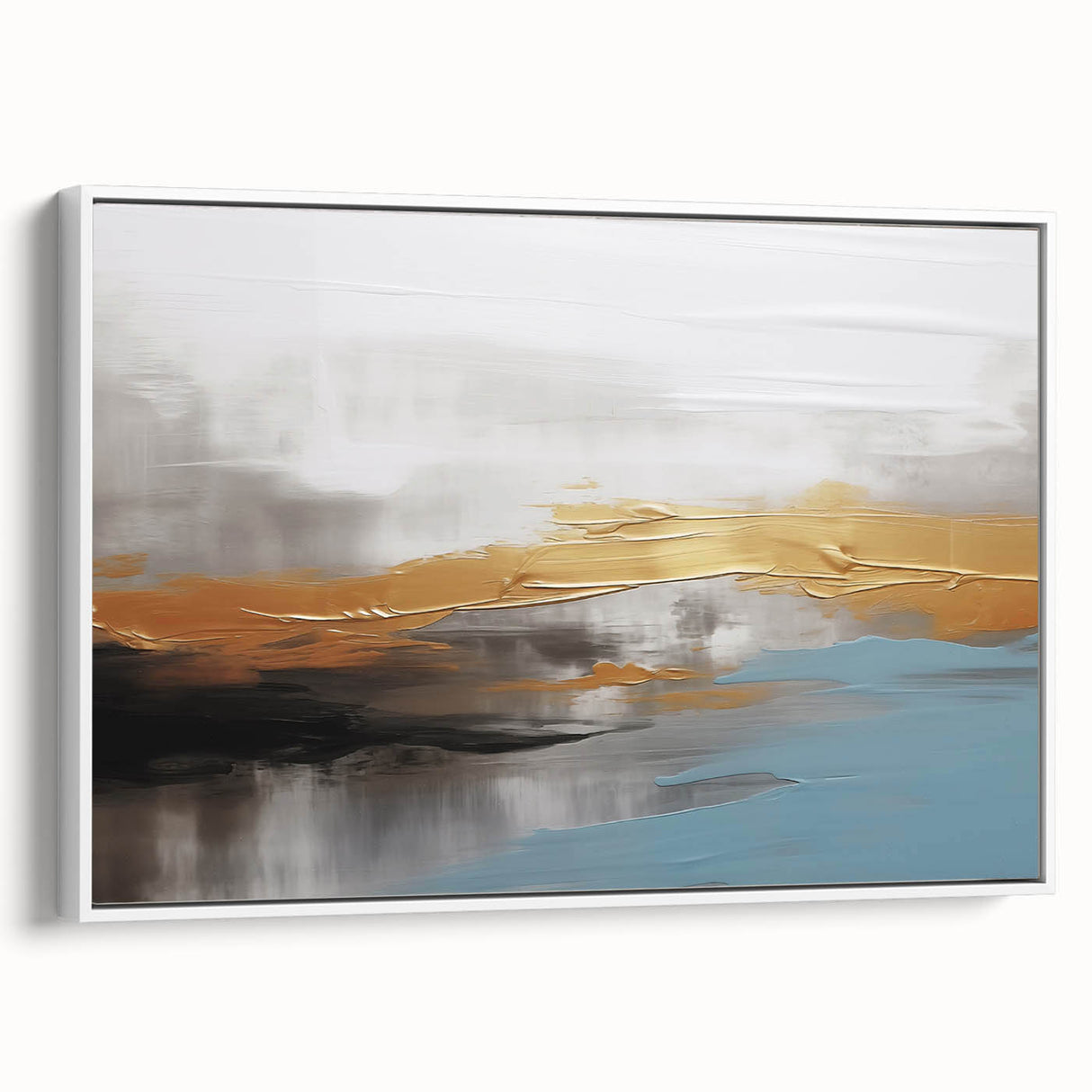 Abstract wall art canvas featuring vibrant colors and geometric shapes, perfect for modern home decor. Rolled and securely packaged for easy shipping.