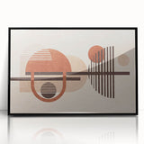 Colorful abstract canvas art print showcasing vibrant splashes of blue, orange, and yellow, ideal for modern home decor and artistic interiors.