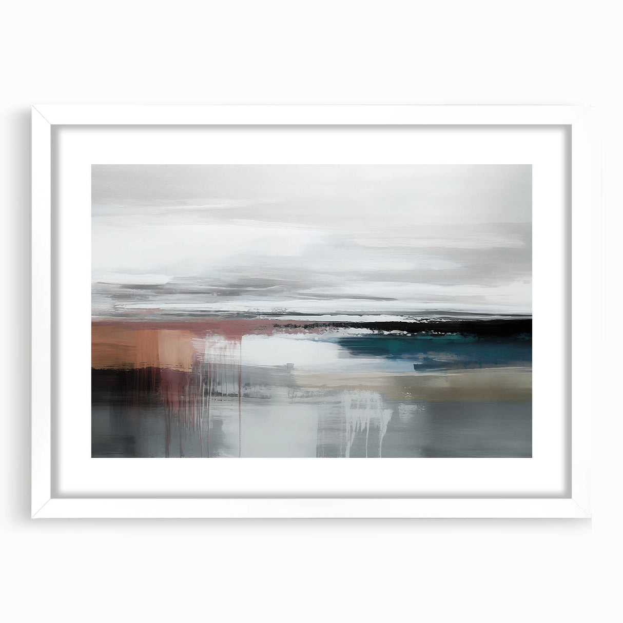 Abstract canvas artwork showcasing vibrant colors and dynamic shapes, perfect for modern home decor or artistic inspiration, in a protective tube.