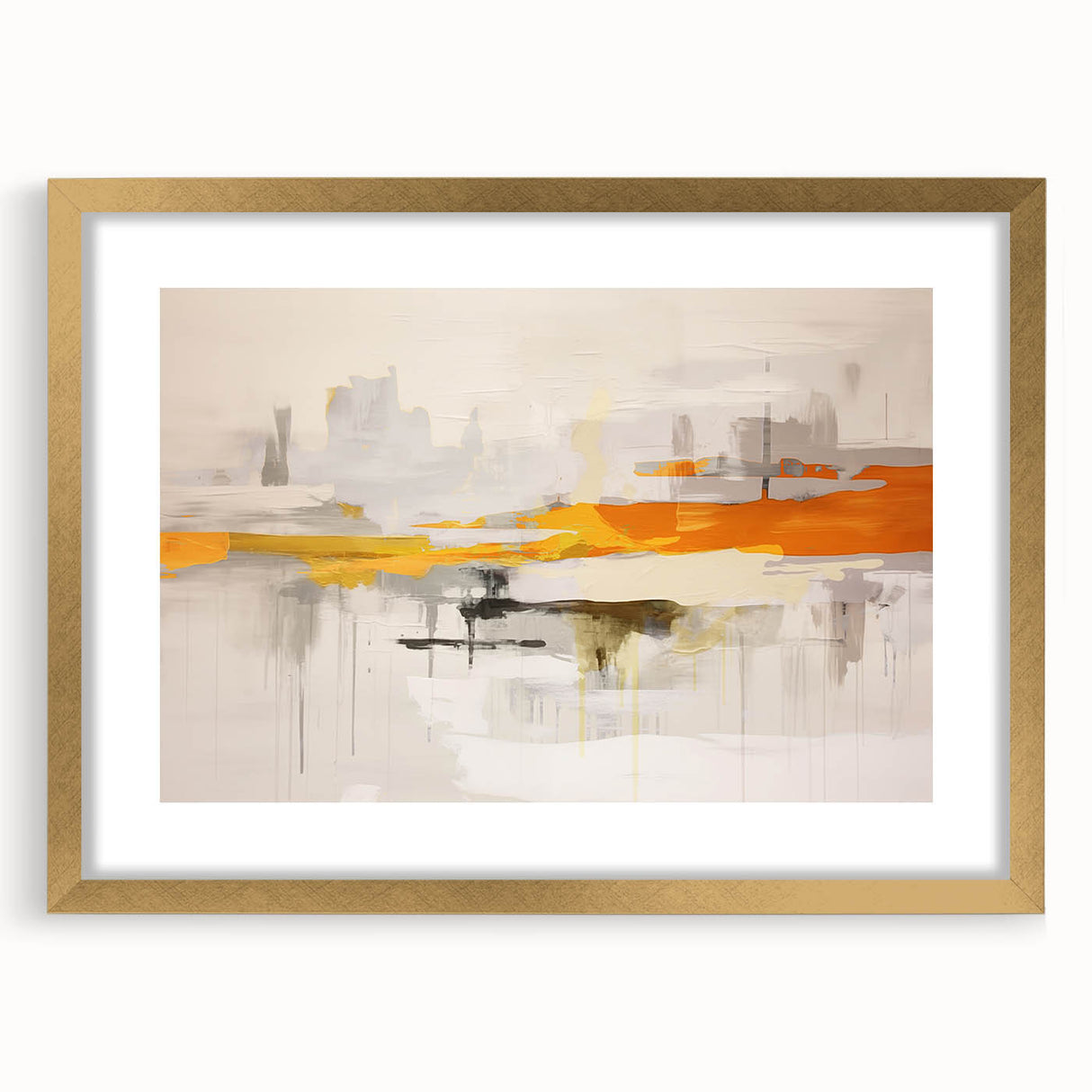 Colorful abstract wall art canvas print showcasing vibrant swirls of blue, yellow, and pink, ideal for modern home decor enhancement.