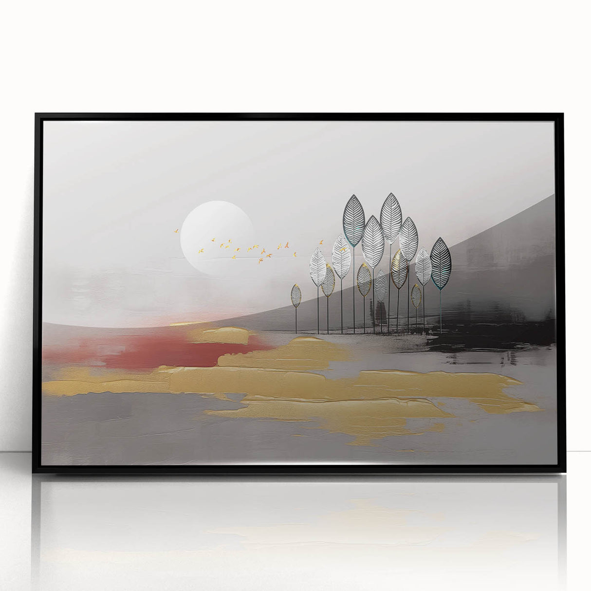 Abstract wall art canvas print showcasing vibrant colors and geometric patterns, elegantly rolled and securely packaged in a protective cardboard tube for easy display.