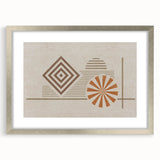 Colorful abstract wall art canvas print showcasing vibrant swirls of blue, orange, and yellow tones, ideal for modern home decor.