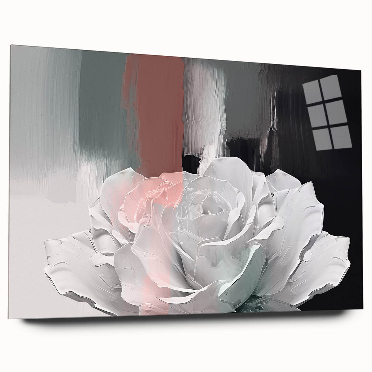 Abstract canvas artwork showcasing vibrant colors and fluid shapes, ideal for modern home decor, emphasizing artistic expression and creativity.