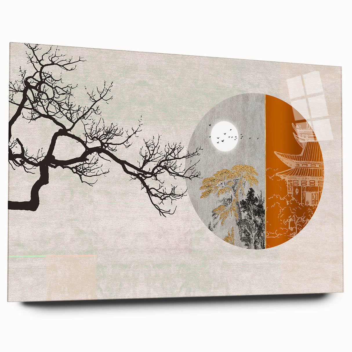 Colorful abstract wall art canvas print showcasing vibrant shapes and patterns, perfect for modern home decor or office aesthetic.
