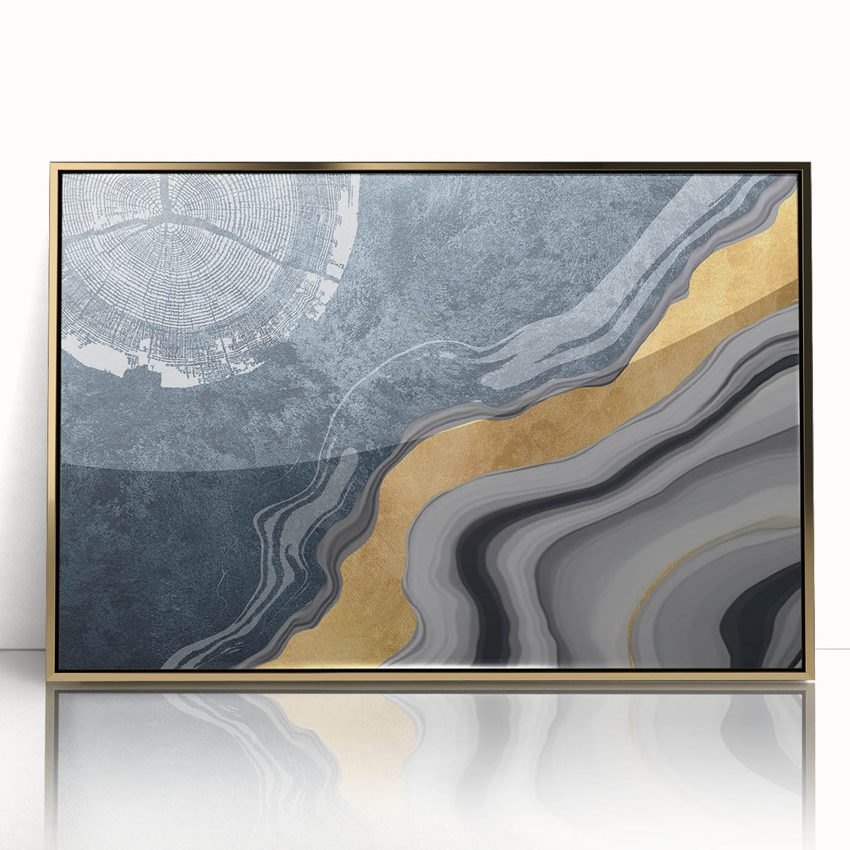 Abstract canvas art print showcasing vibrant colors and dynamic shapes, perfect for modern home decor; rolled and securely packaged in a protective tube.