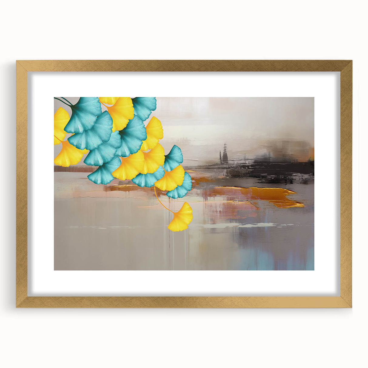 Abstract canvas art print showcasing vibrant colors and fluid shapes, perfect for modern home decor. Ideal for adding a contemporary touch to any living space or office.