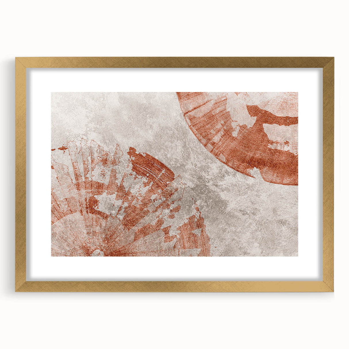 Colorful abstract wall art canvas print showcasing vibrant swirling patterns in shades of blue, orange, and yellow, ideal for modern decor.