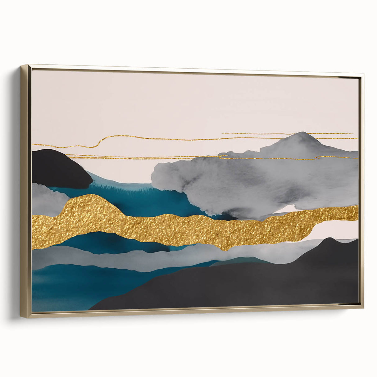 Vibrant abstract wall art canvas print showcasing bold colors and dynamic shapes, perfect for modern home decor or artistic accent.