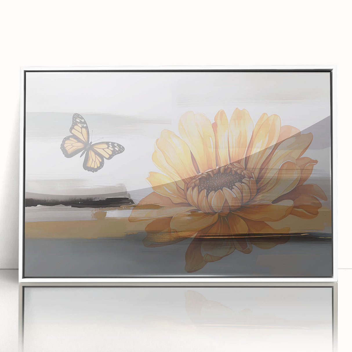 Vibrant abstract canvas artwork featuring bold colors and dynamic shapes, perfect for modern home decor, showcased in a protective cardboard tube.