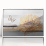Vibrant abstract canvas artwork featuring bold colors and dynamic shapes, perfect for modern home decor, showcased in a protective cardboard tube.
