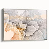 Abstract wall art canvas print showcasing vibrant colors and dynamic shapes, perfect for modern decor and artistic spaces, rolled for easy framing.
