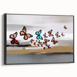 Colorful abstract canvas artwork showcasing vibrant geometric shapes and fluid patterns, ideal for modern home decor or art enthusiasts. Perfect for adding a dynamic touch to any living space.