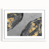 Colorful abstract canvas print showcasing vibrant swirling patterns in shades of blue, orange, and yellow, perfect for modern home decor.