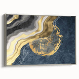 Colorful abstract wall art canvas print showcasing vibrant geometric patterns, ideal for modern home decor, presented in a protective cardboard tube.