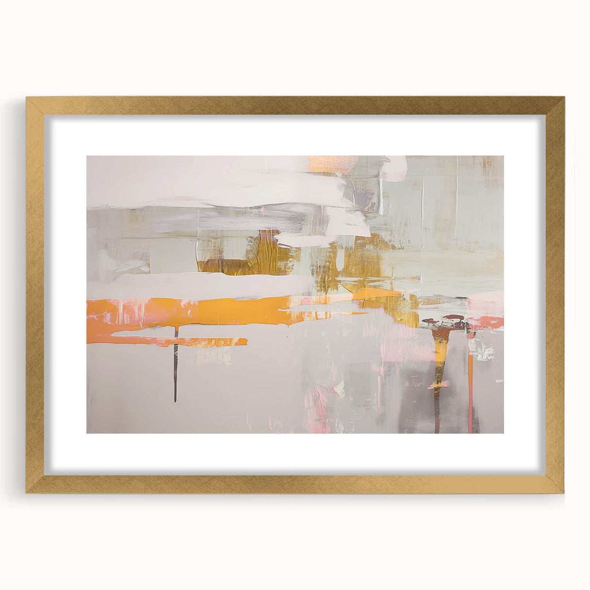Abstract canvas artwork showcasing vibrant colors and dynamic shapes, ideal for modern home decor, presented in a protective packaging.