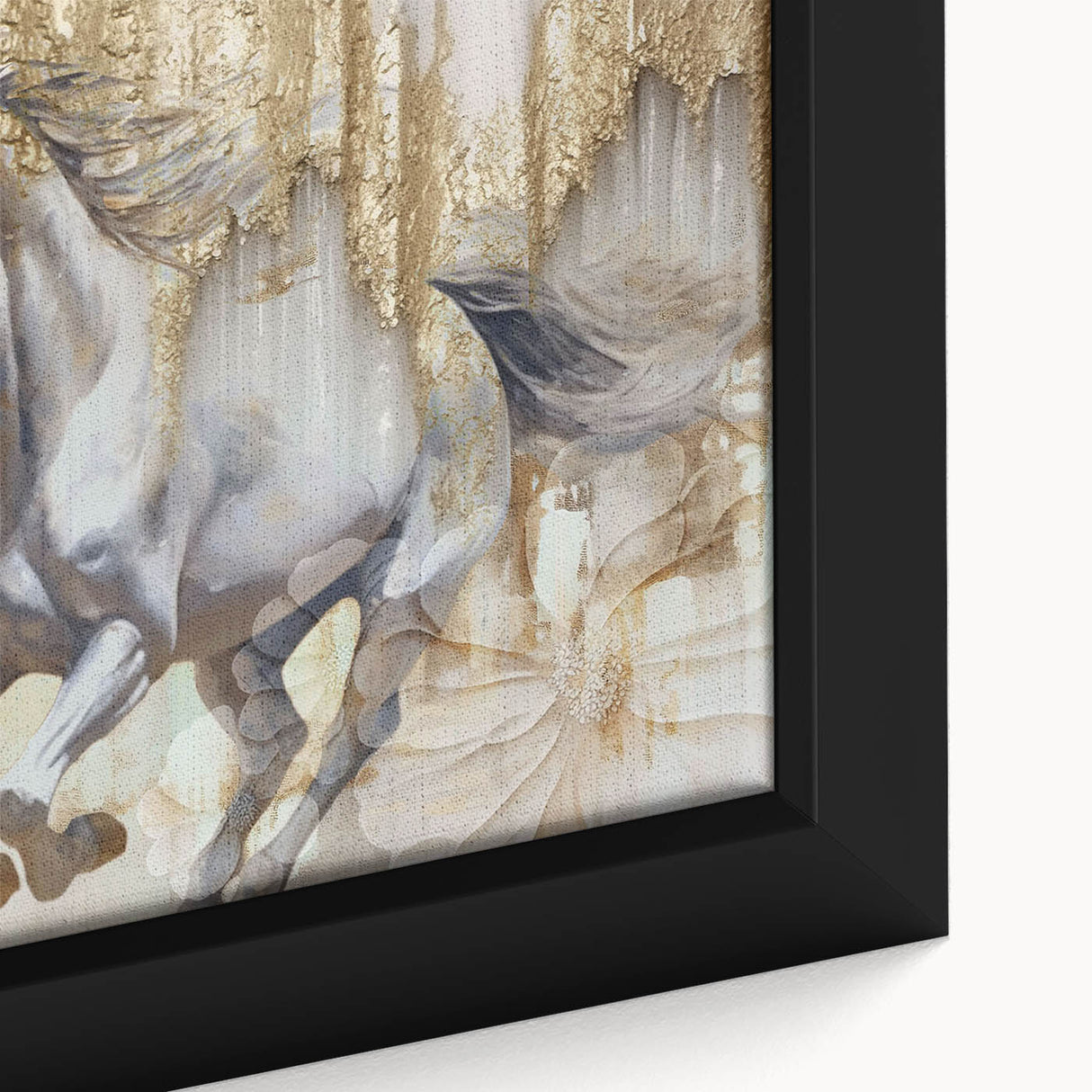 Abstract wall art canvas print featuring vibrant colors and geometric shapes, showcasing a modern design ideal for contemporary home decor. The artwork is elegantly displayed, emphasizing its vivid hues and intricate details, perfect for adding a bold statement to any room.