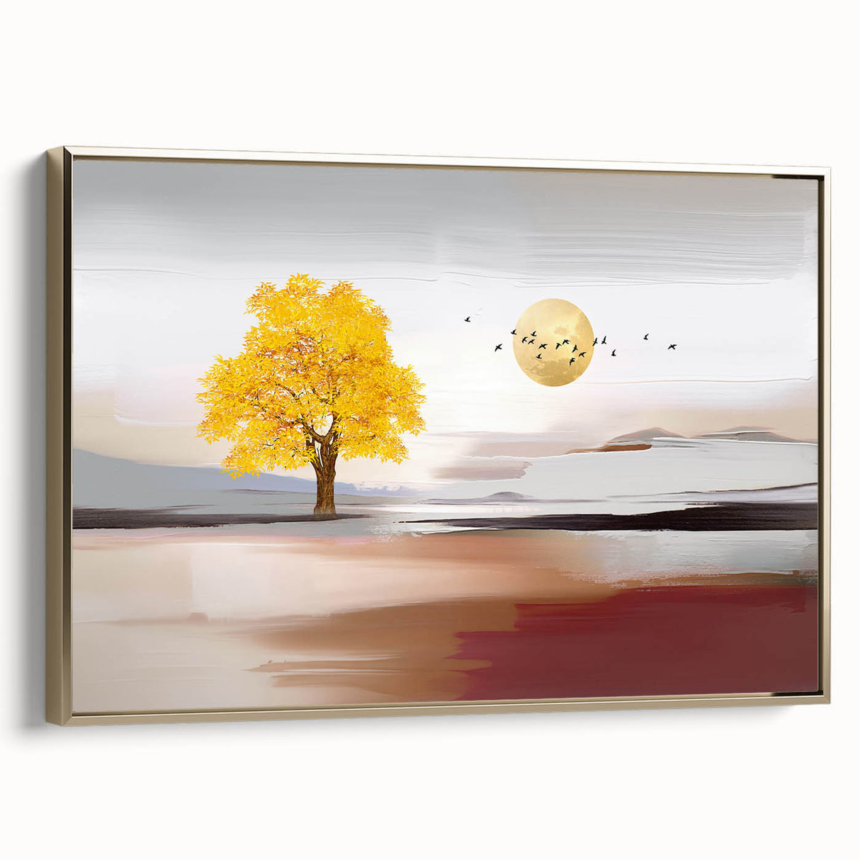 Vibrant abstract canvas wall art showcasing dynamic shapes and bold colors, perfect for modern home decor or office spaces.