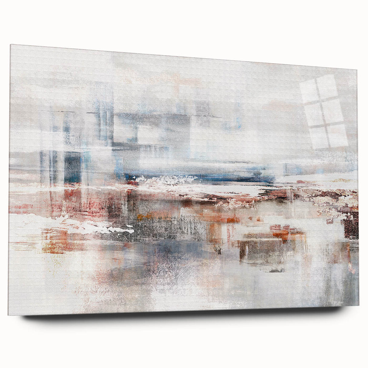 Colorful abstract canvas artwork showcasing vibrant geometric shapes and dynamic patterns, perfect for modern home decor.