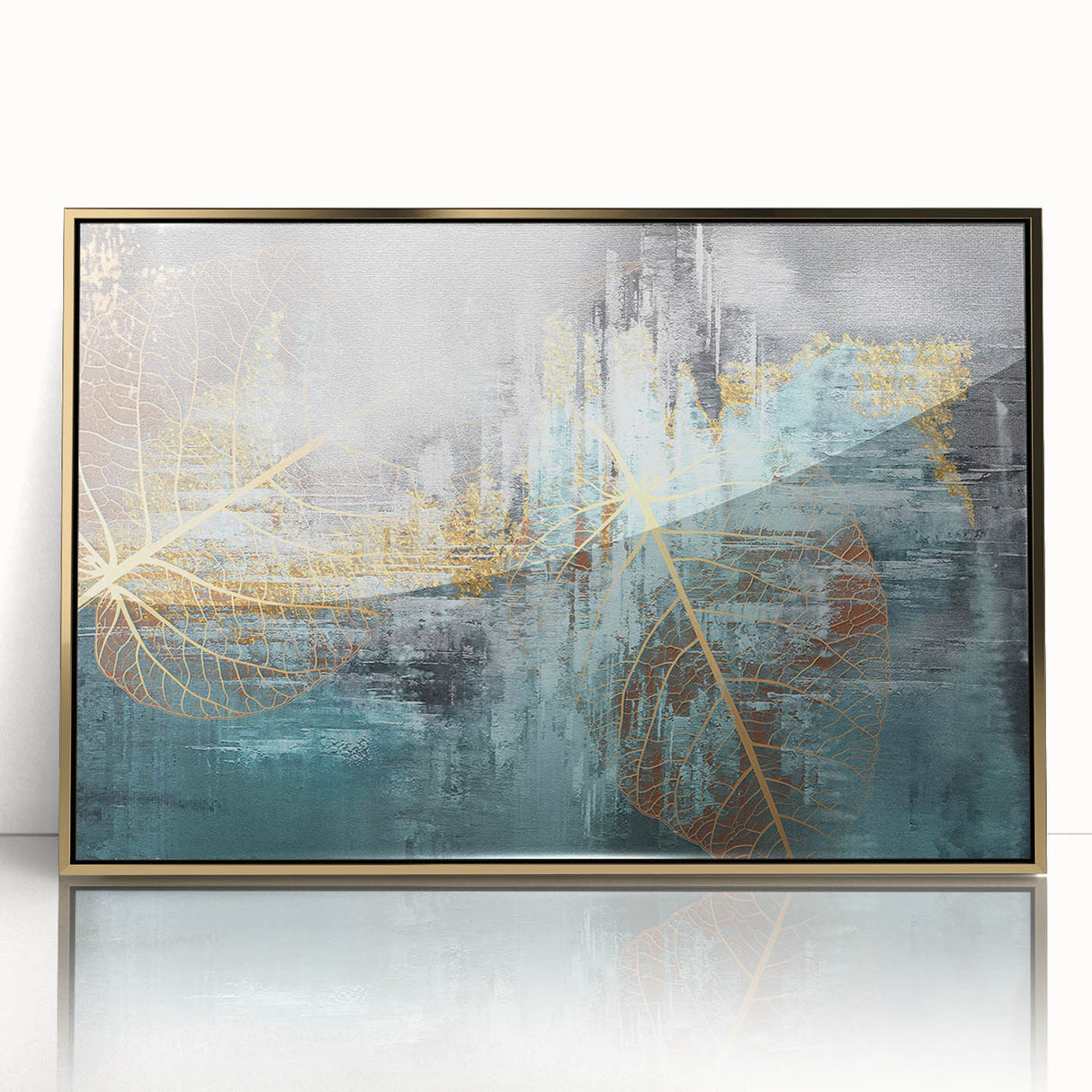 Colorful abstract canvas art showcasing vibrant brush strokes and fluid shapes in a modern design, perfect for contemporary home decor.